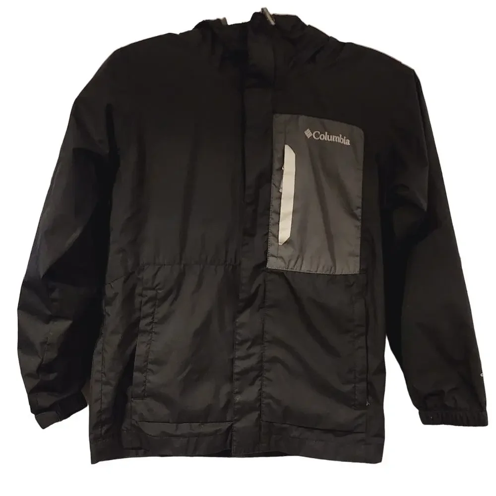 Columbia Youth Hooded Rain Jacket Size Small 8